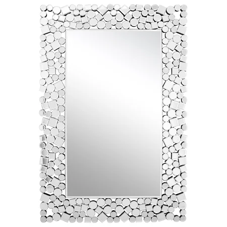 Nessa Mirror with Geometric Frame